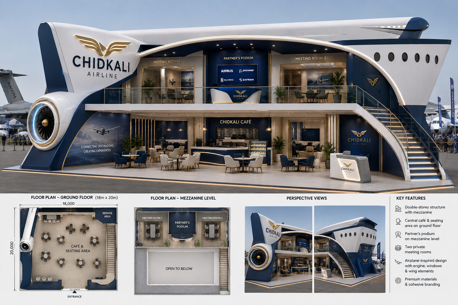 Chidkali Airline Concept by G-Bit Designs Best Exhibition Agency in Dubai
