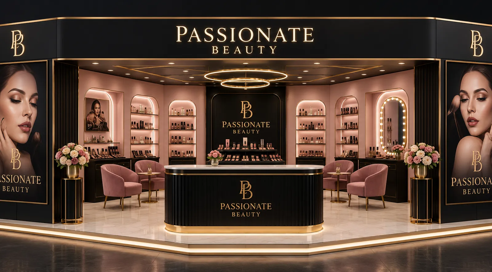 Passionate Beauty Exhibition Stand — exhibition stand by G-Bit Designs